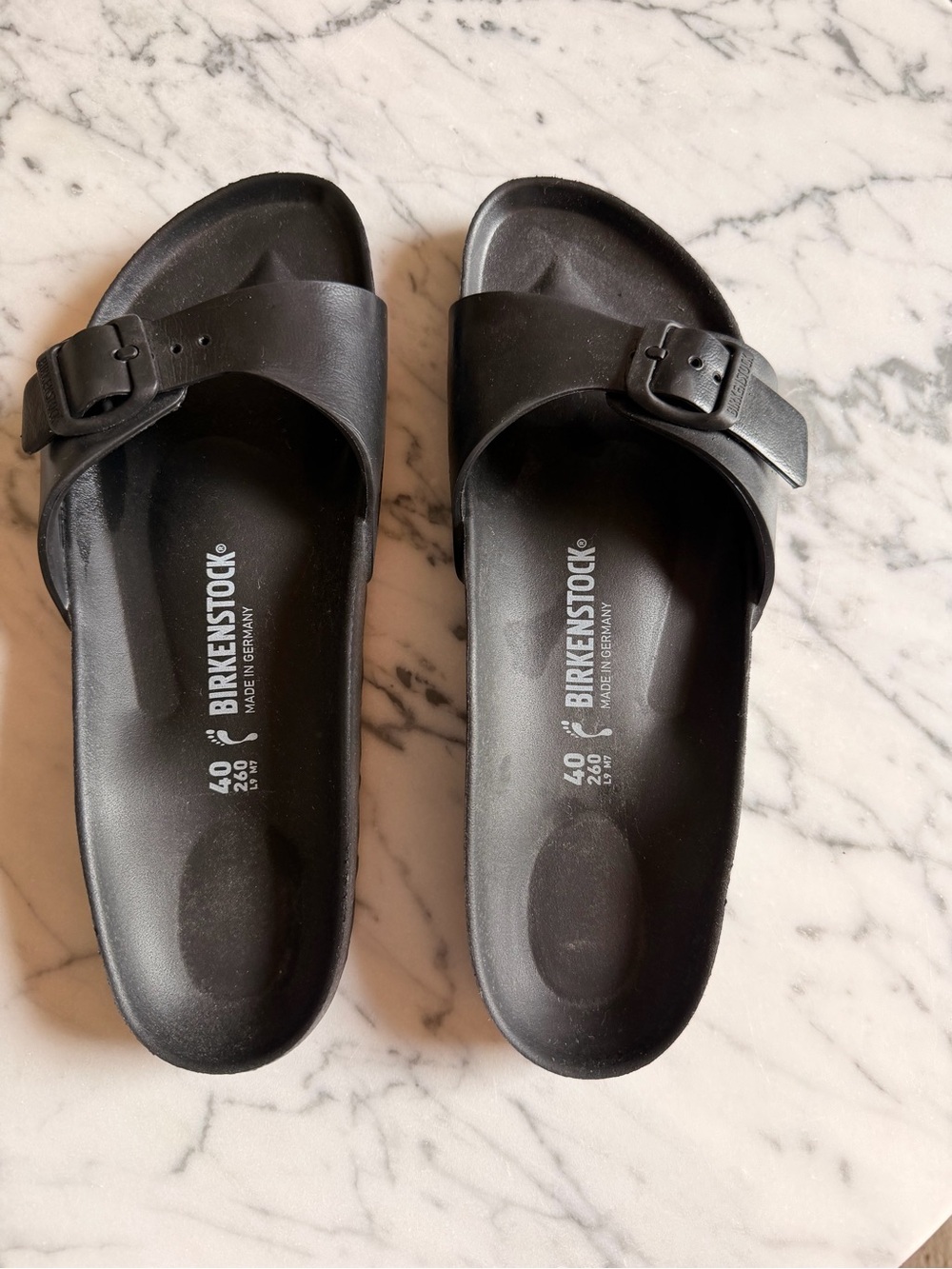 Birkenstock Black Single-Strap Slide EVA Sandals
